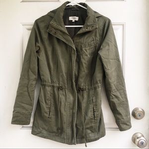 Olive Green Parka w/ Hood